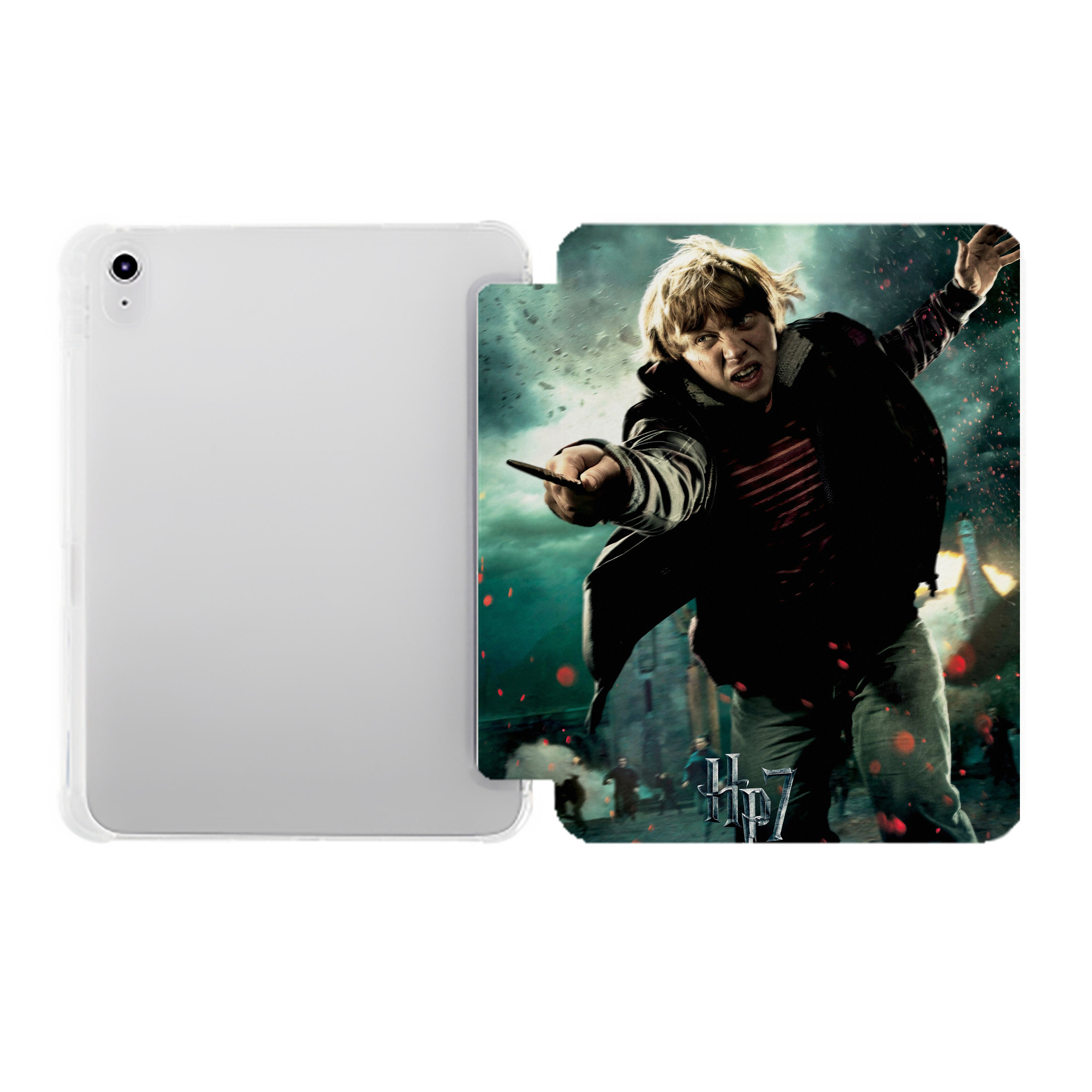 （画像用） Harry Potter ハリー・ポッターシリーズ IPad ケース ペン収納付き 三つ折りスタンド PUレザー×シリコン 対応機種9.5/10.5/10.9インチ